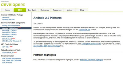 Androidphones on The Android 2 2 Sdk Is Now Available From Google First Things First